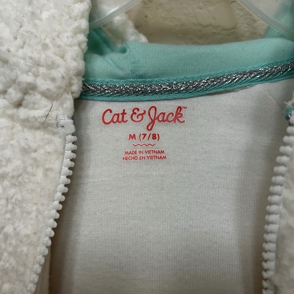 Cat & Jack Unicorn Jacket. Size M (7-8) - Picture 3 of 7